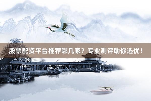 股票配资平台推荐哪几家？专业测评助你选优！
