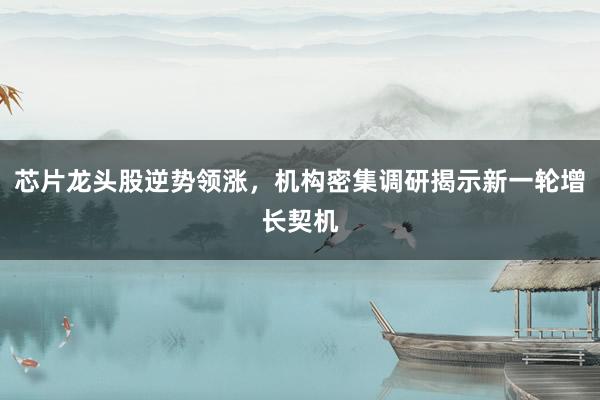 芯片龙头股逆势领涨，机构密集调研揭示新一轮增长契机